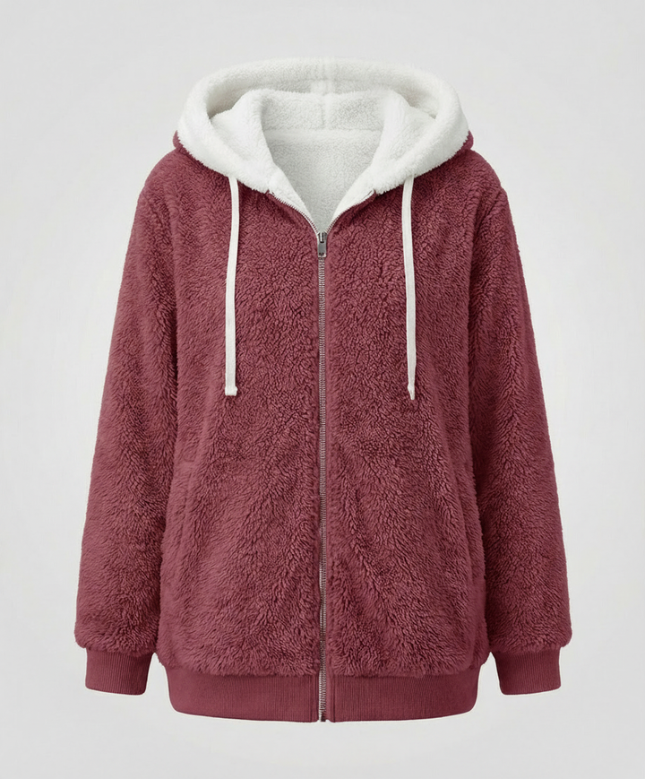 Oversized Teddy jacket women