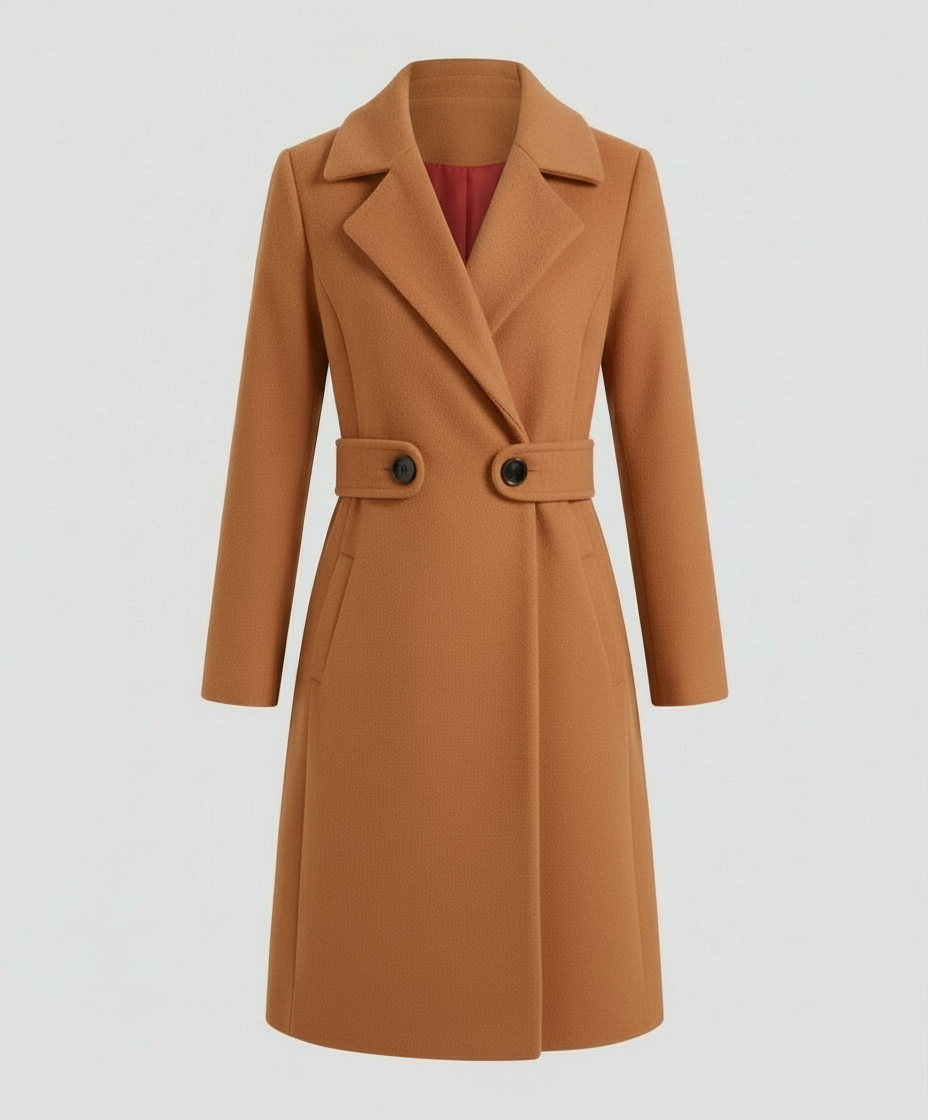 Slim Wool Coat Women Winter