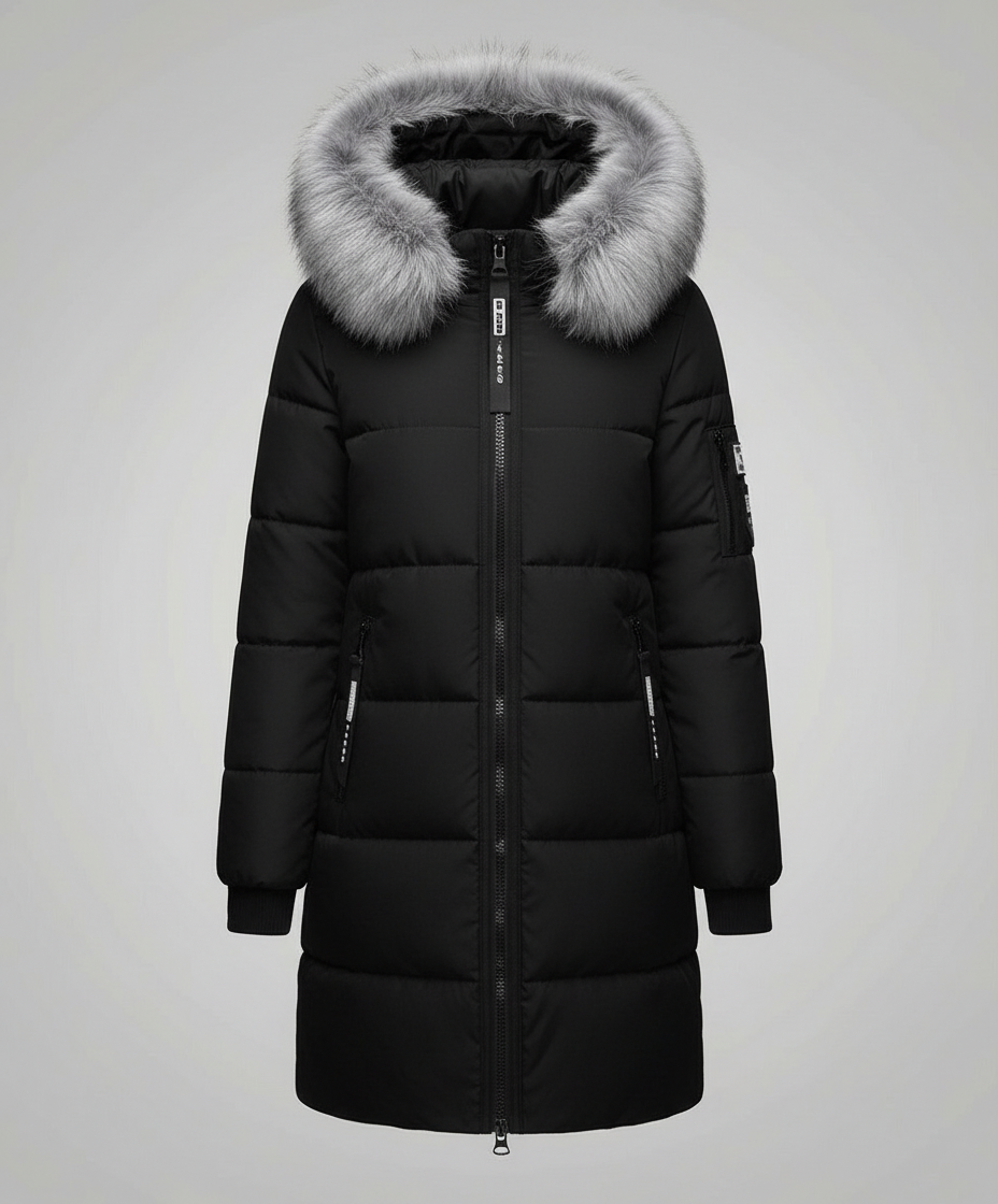 Windproof Women's Puffer Coat Warm