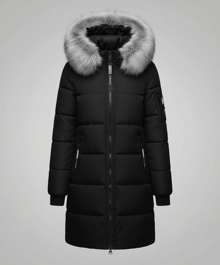 Windproof Women's Puffer Coat Warm