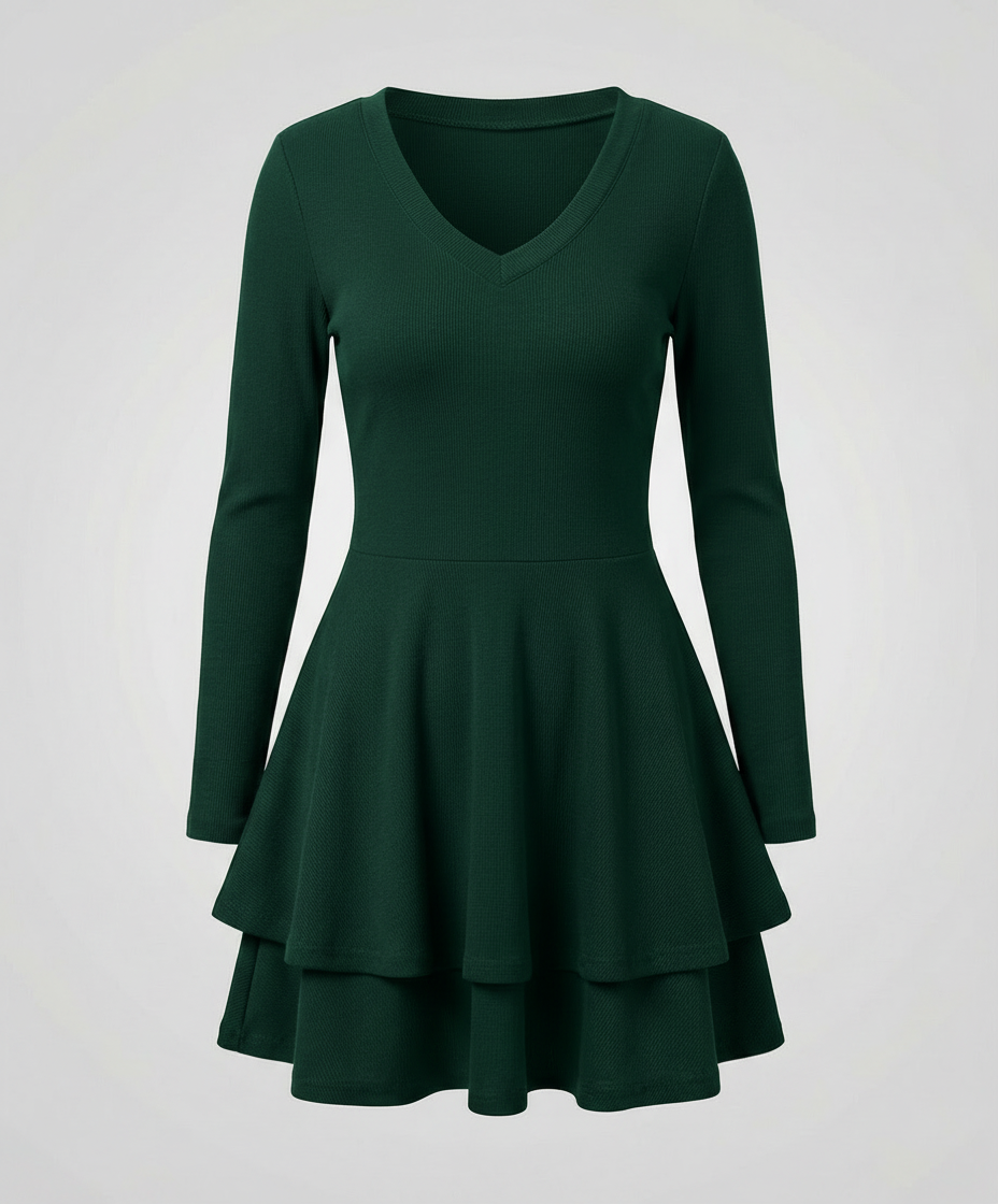 Women's Wrap Dress Ruffles