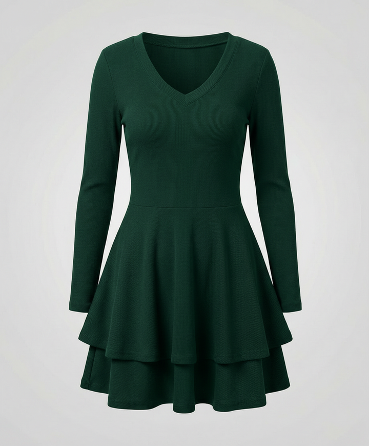 Women's Wrap Dress Ruffles