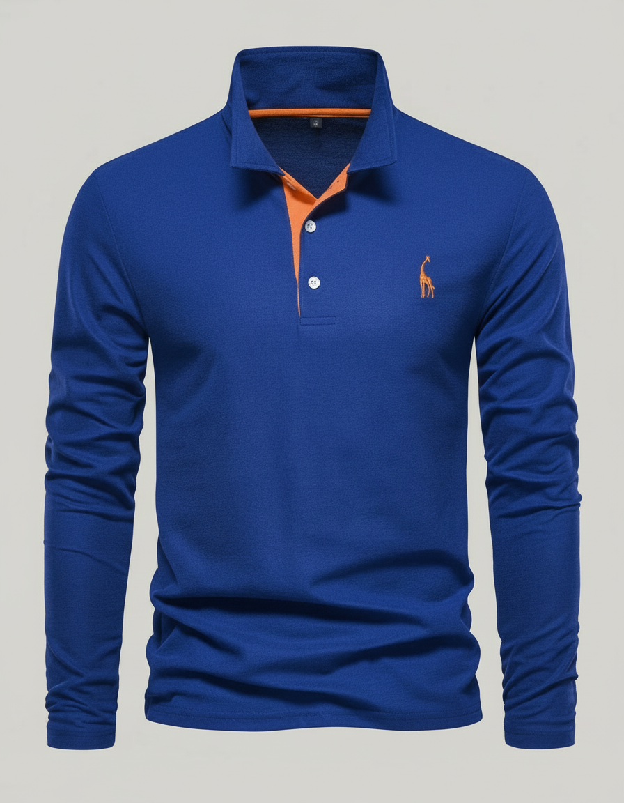 Breathable Cotton Polo Shirt Men