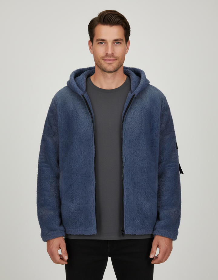 Heavy fleece winter jacket