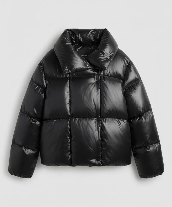 Short Down Coat Women's Hood