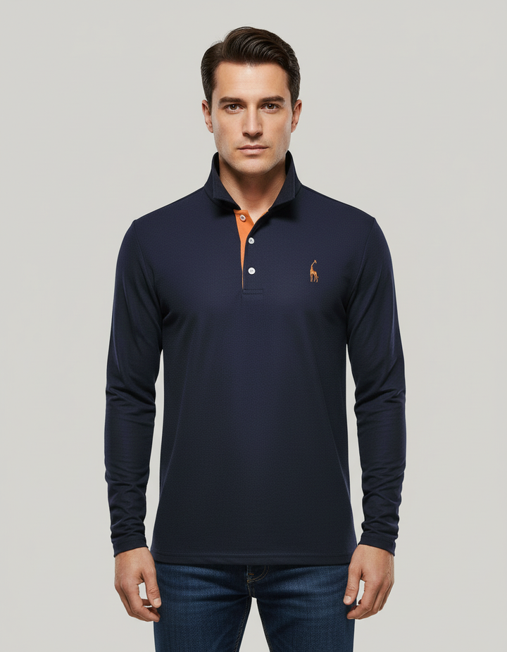 Breathable Cotton Polo Shirt Men
