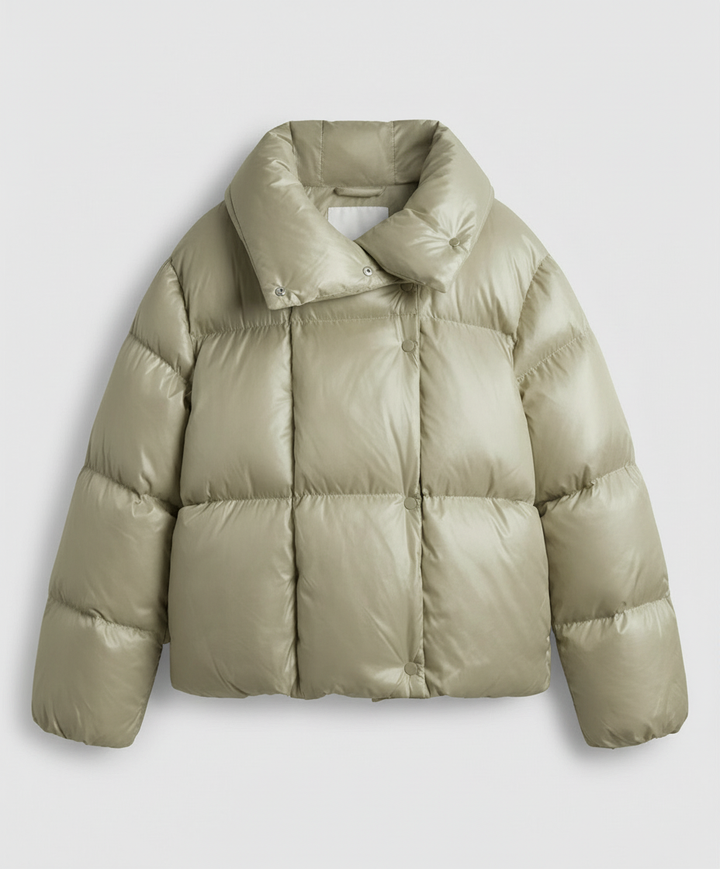 Short Down Coat Women's Hood