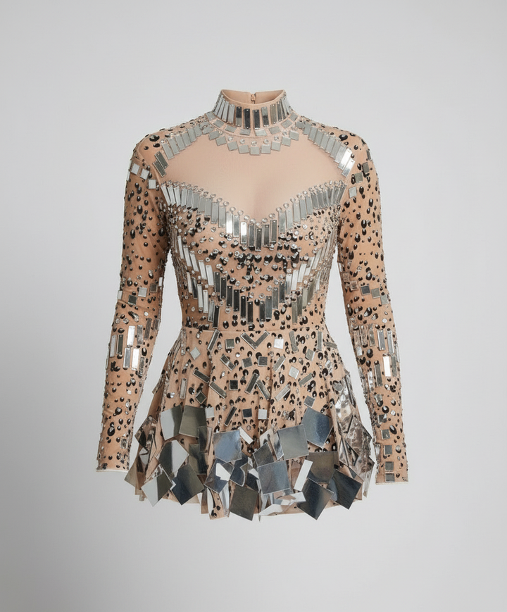 Elegant Glitter Bodysuit Women