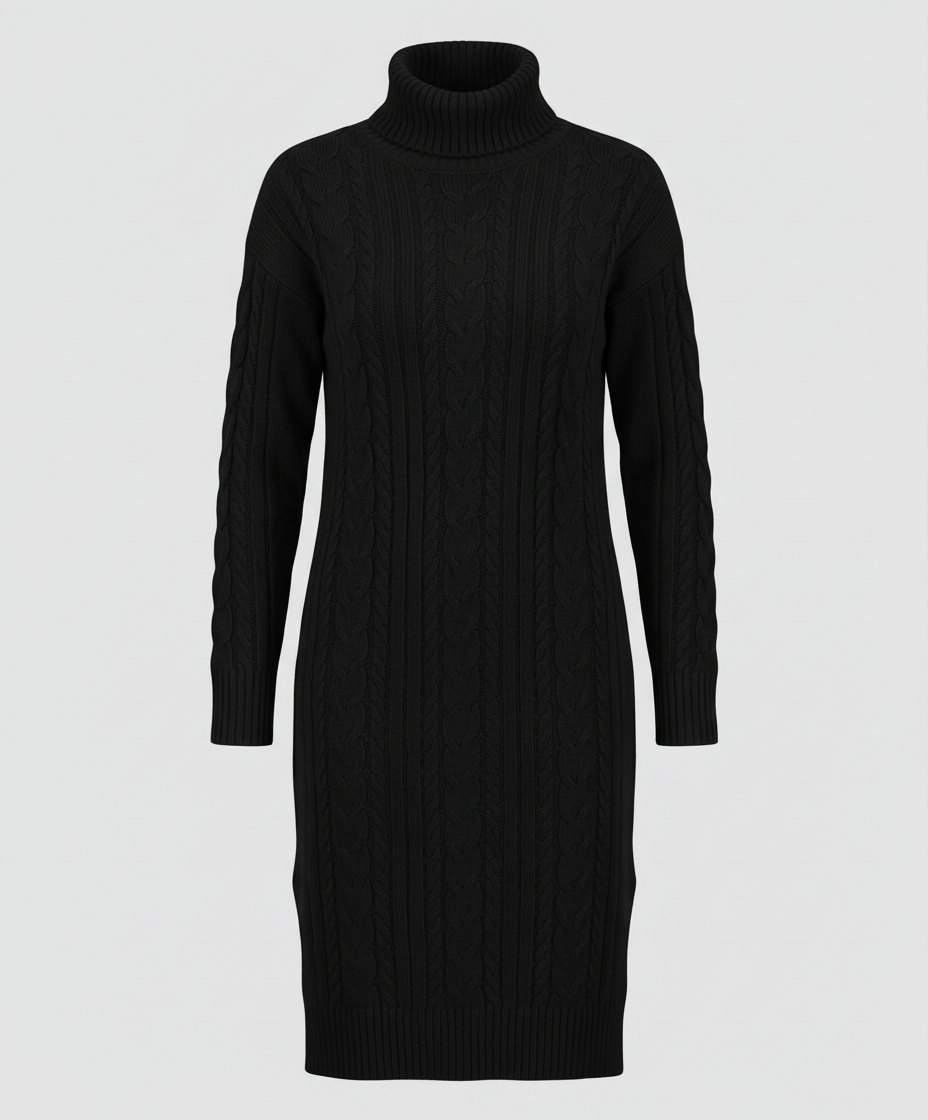 Elegant Warm Knitted Dress Winter