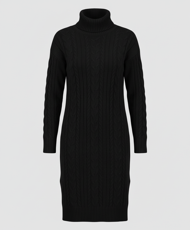 Elegant Warm Knitted Dress Winter