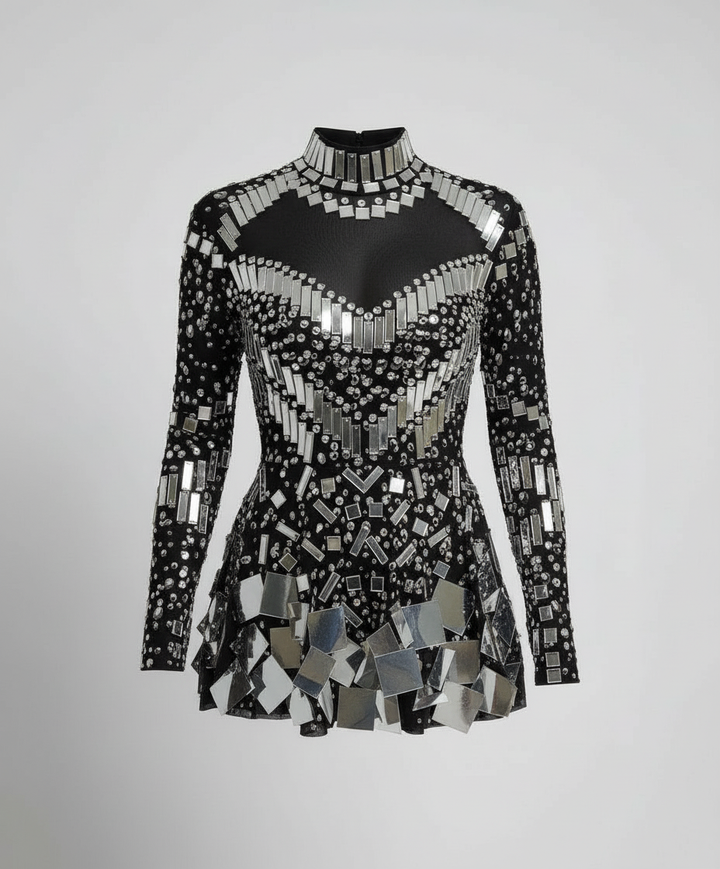 Elegant Glitter Bodysuit Women
