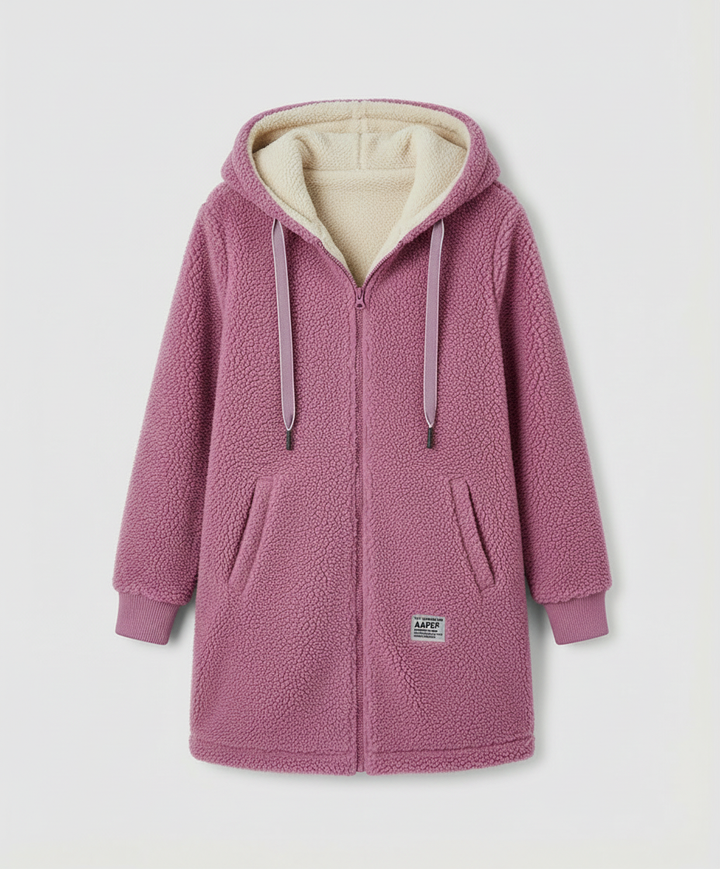 Warm fleece jacket women