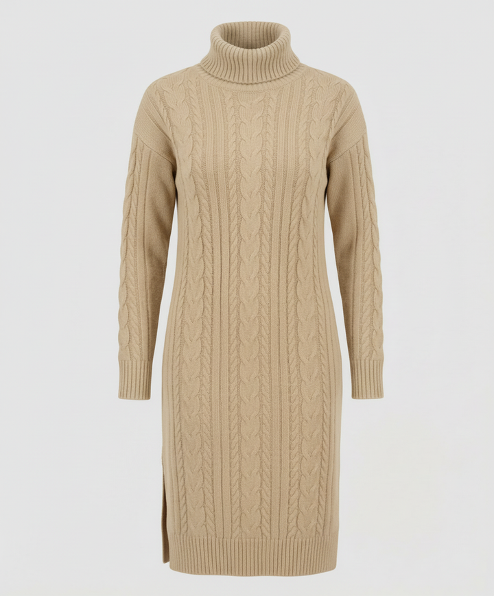 Elegant Warm Knitted Dress Winter