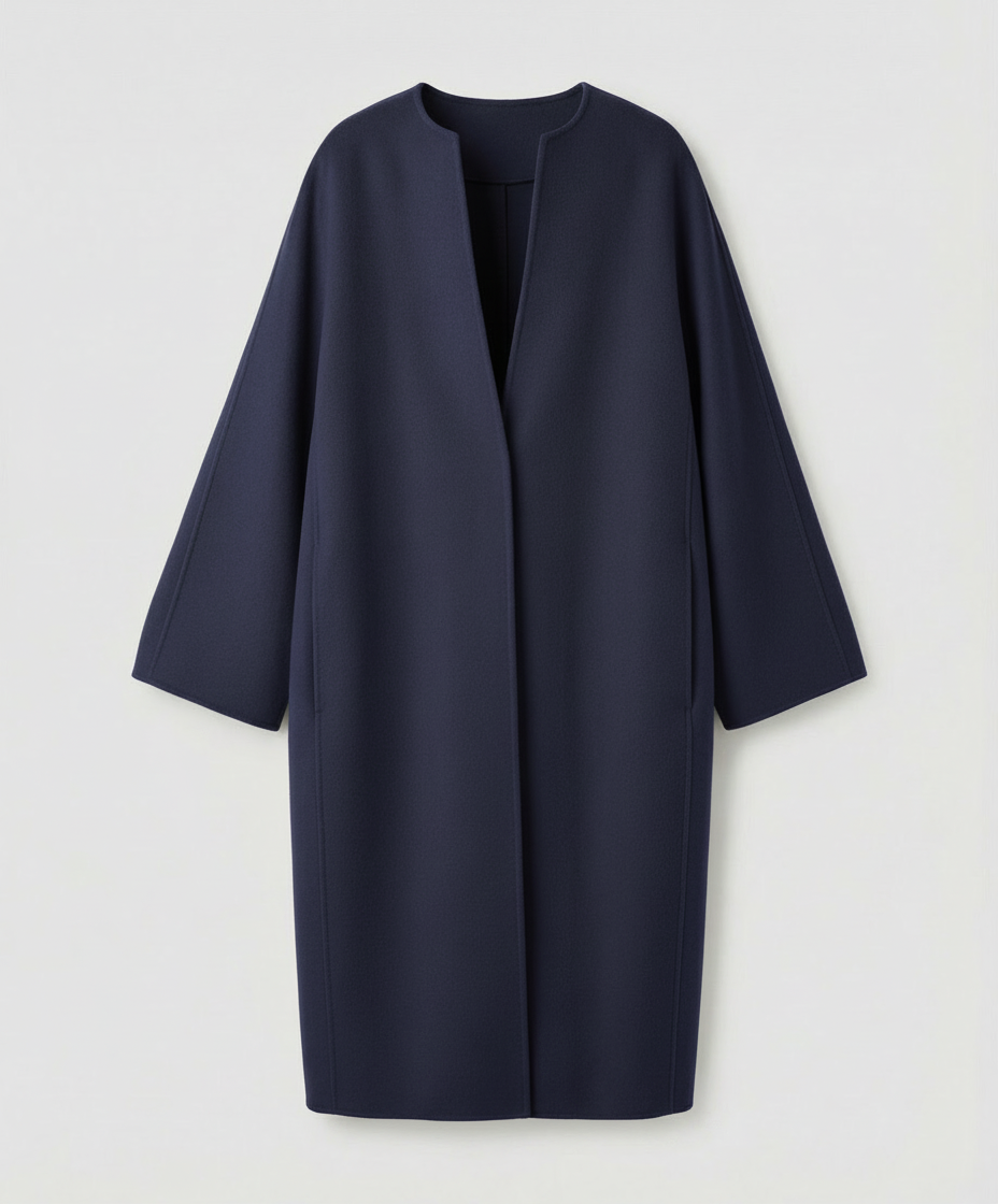 Elegant Long Wool Coat Women