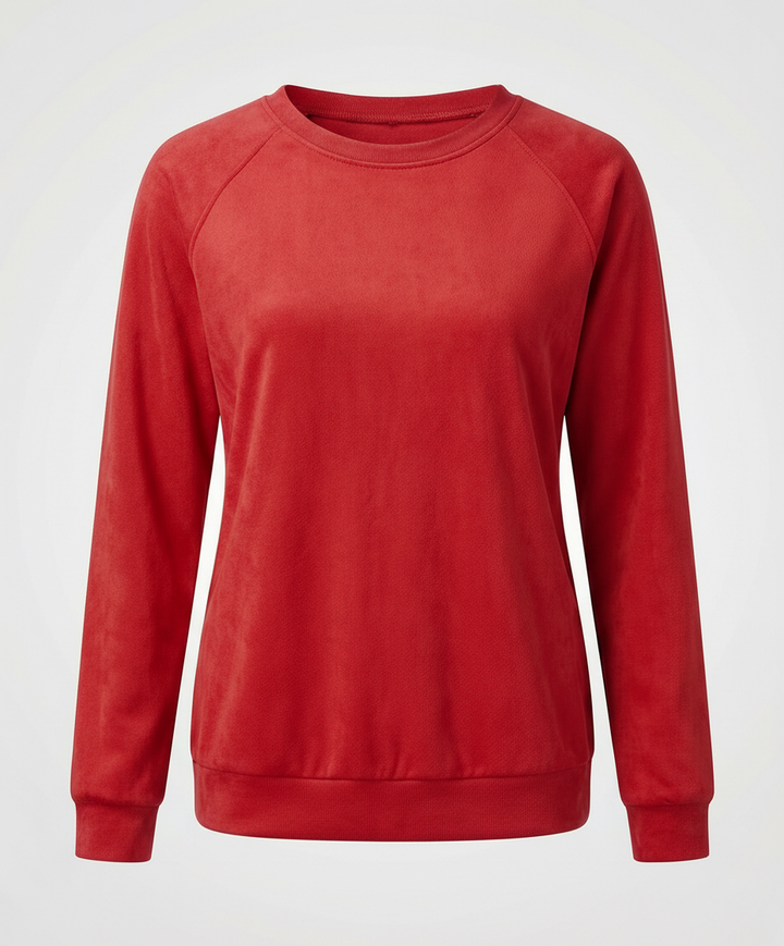 Comfortable Crew Neck Sweatshirt Women