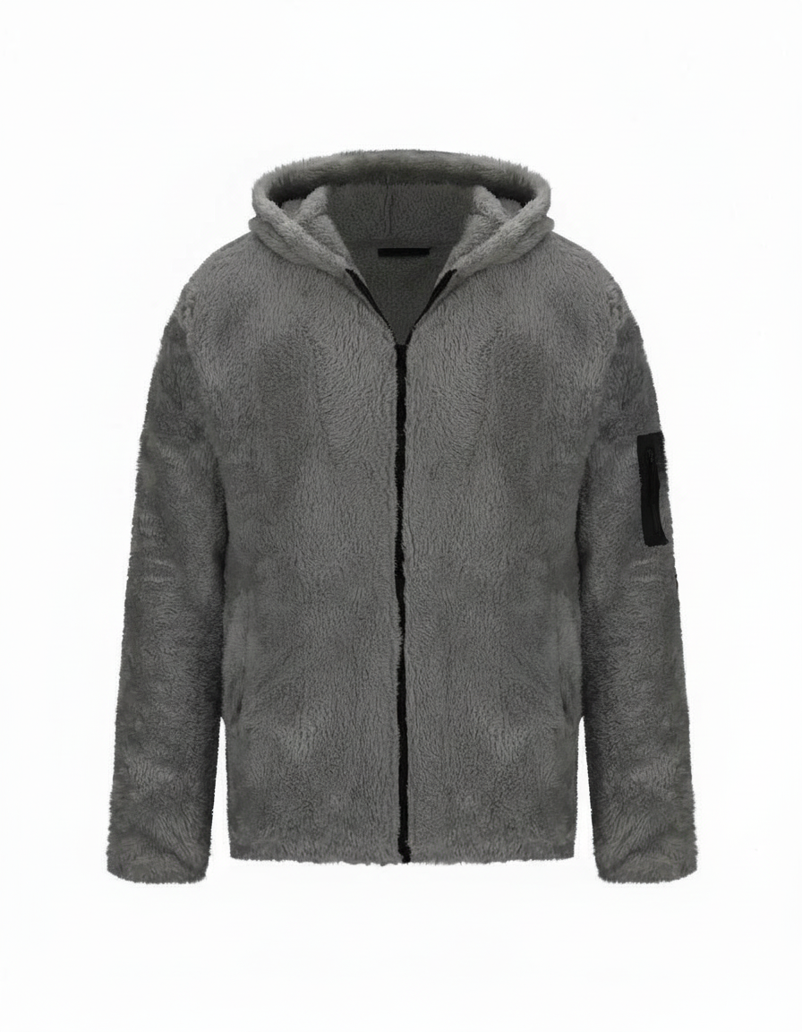 Heavy fleece winter jacket