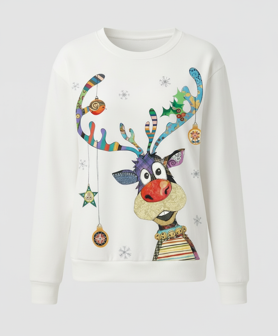 Cozy festive sweater women winter