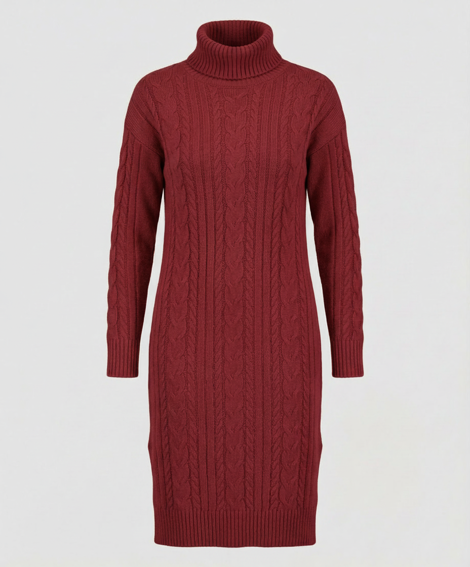 Elegant Warm Knitted Dress Winter