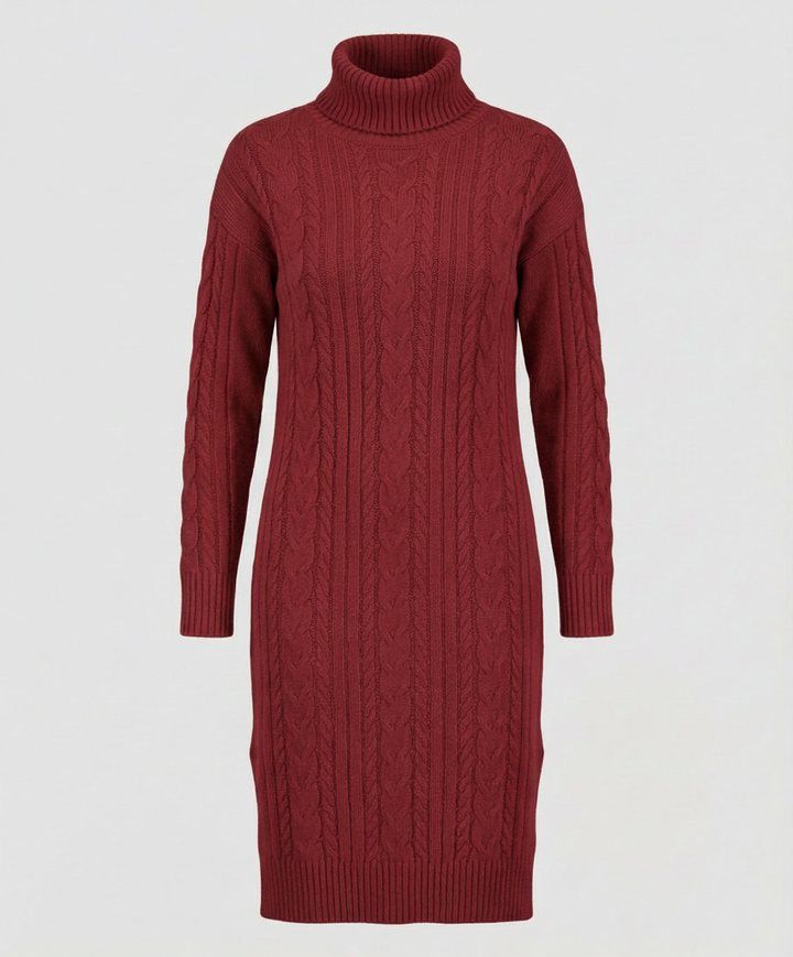 Elegant Warm Knitted Dress Winter