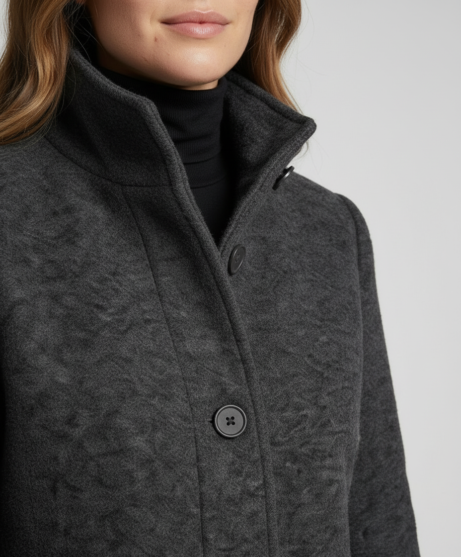 Elegant Vintage Wool Coat Women