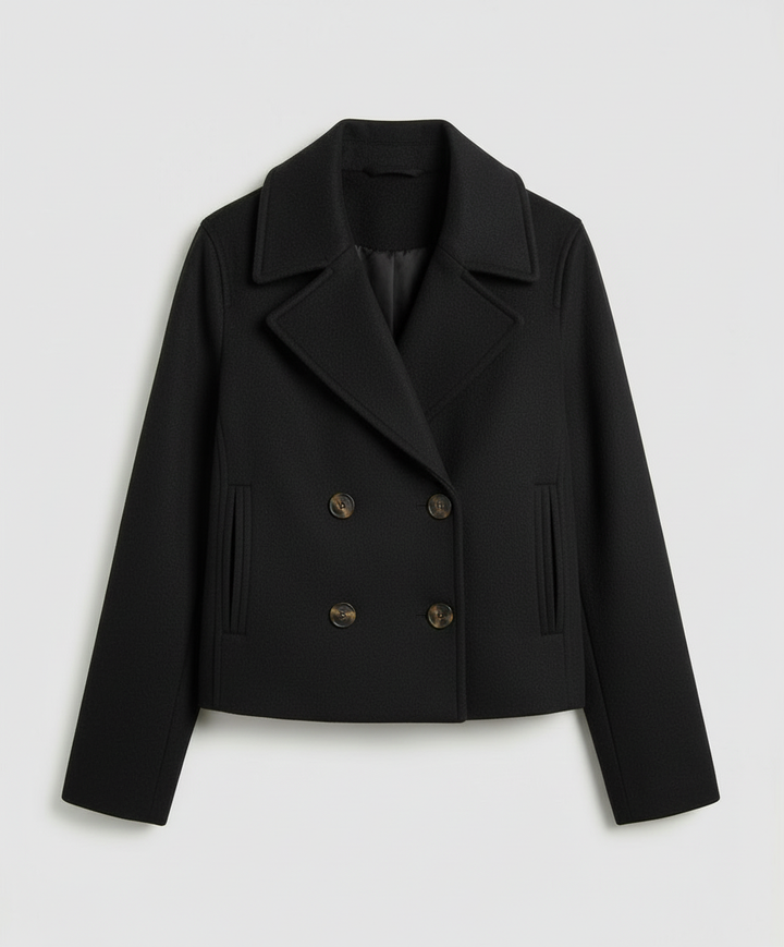 Short double-breasted women's jacket