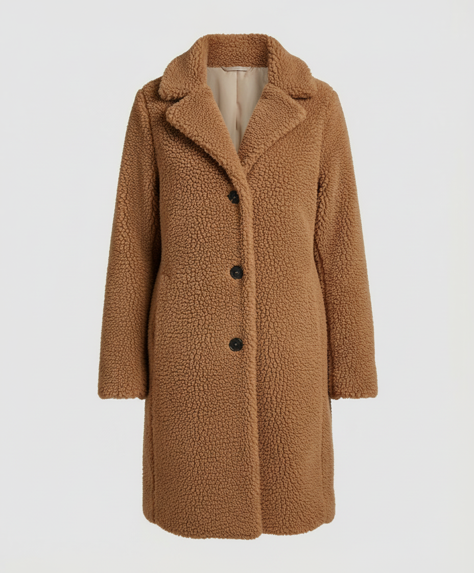 Cozy teddy jacket women