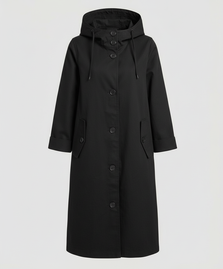 Comfortable Rain Trench Coat Women Hood | Heidi Fashion