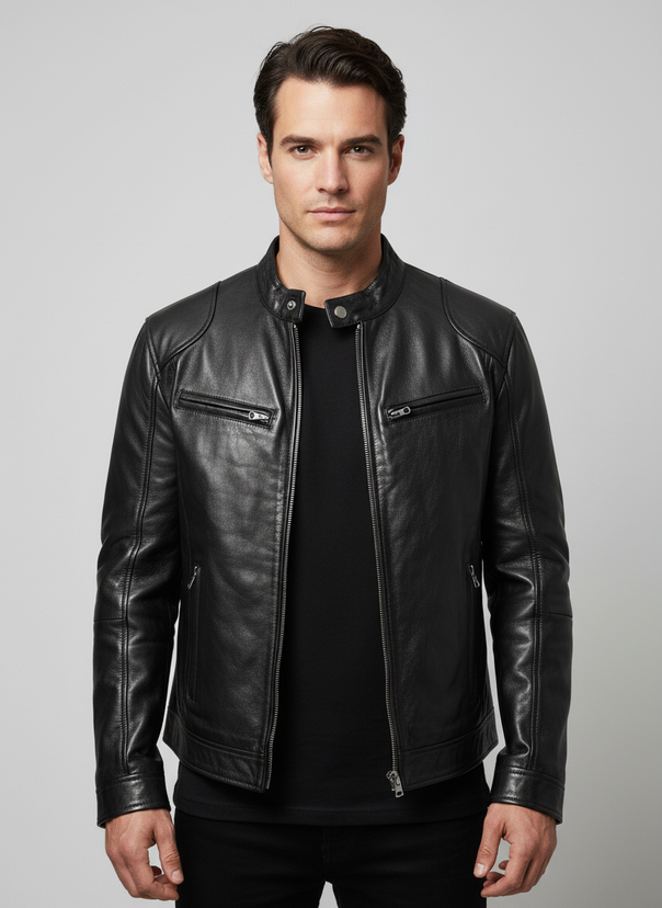 Men's casual jacket with lining