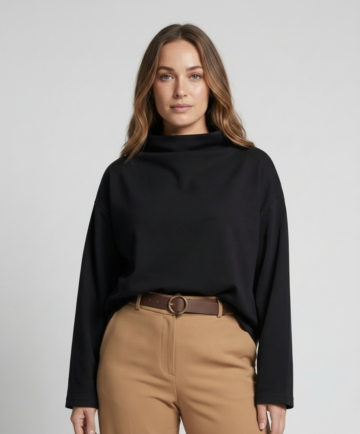 Oversize turtleneck sweater women