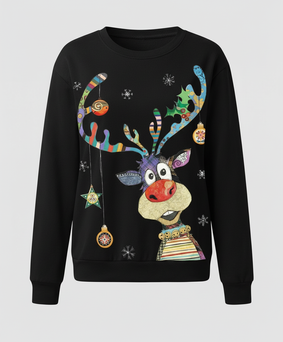 Cozy festive sweater women winter