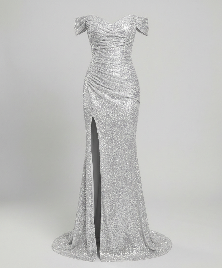 Elegant Off Shoulder Evening Dress Women