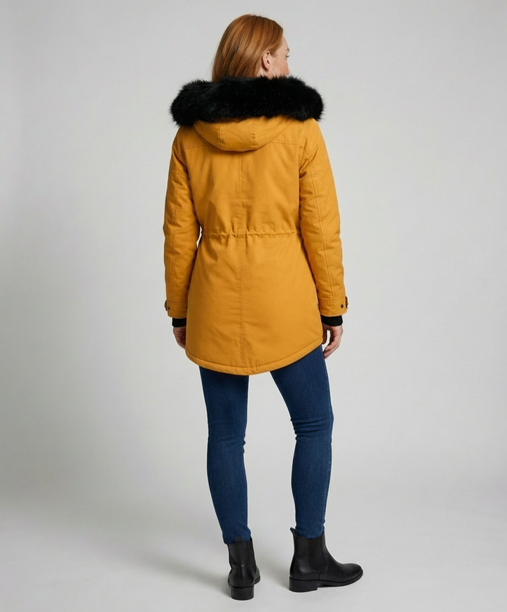 Waterproof winter jacket women hood