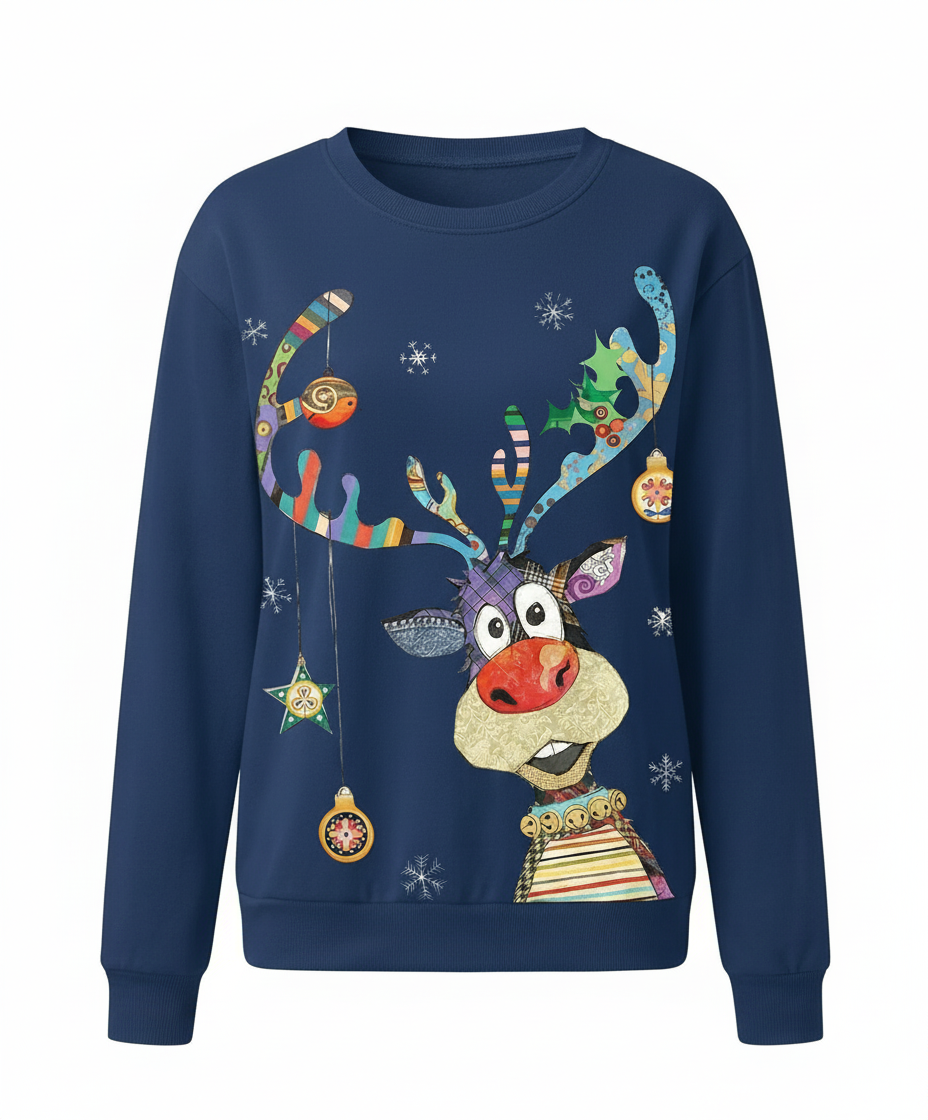 Cozy festive sweater women winter