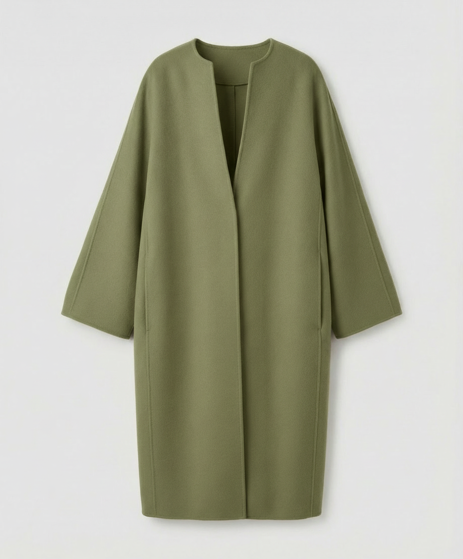 Elegant Long Wool Coat Women