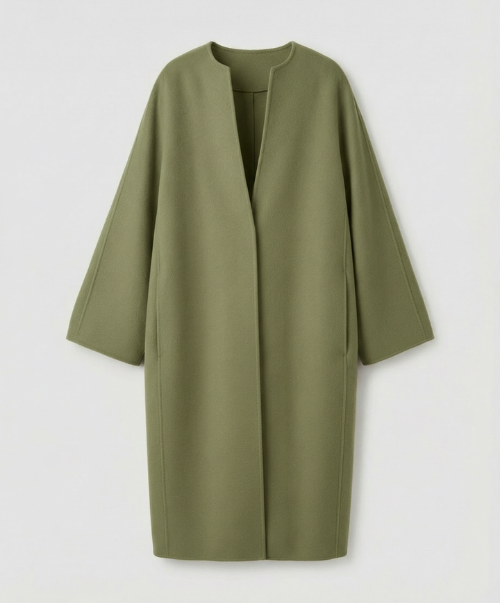 Elegant Long Wool Coat Women