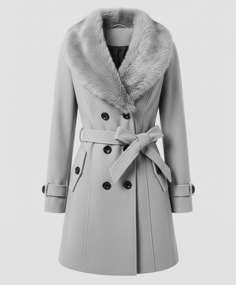 Luxurious Elegant Fur Coat Women