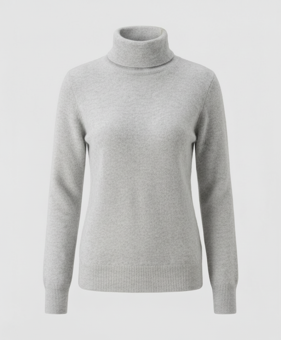Soft Cashmere Roll Neck Women