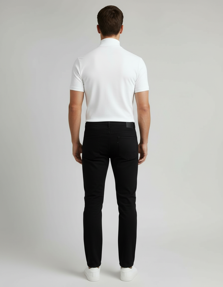 Roll-neck Slim Fit Men's Shirt