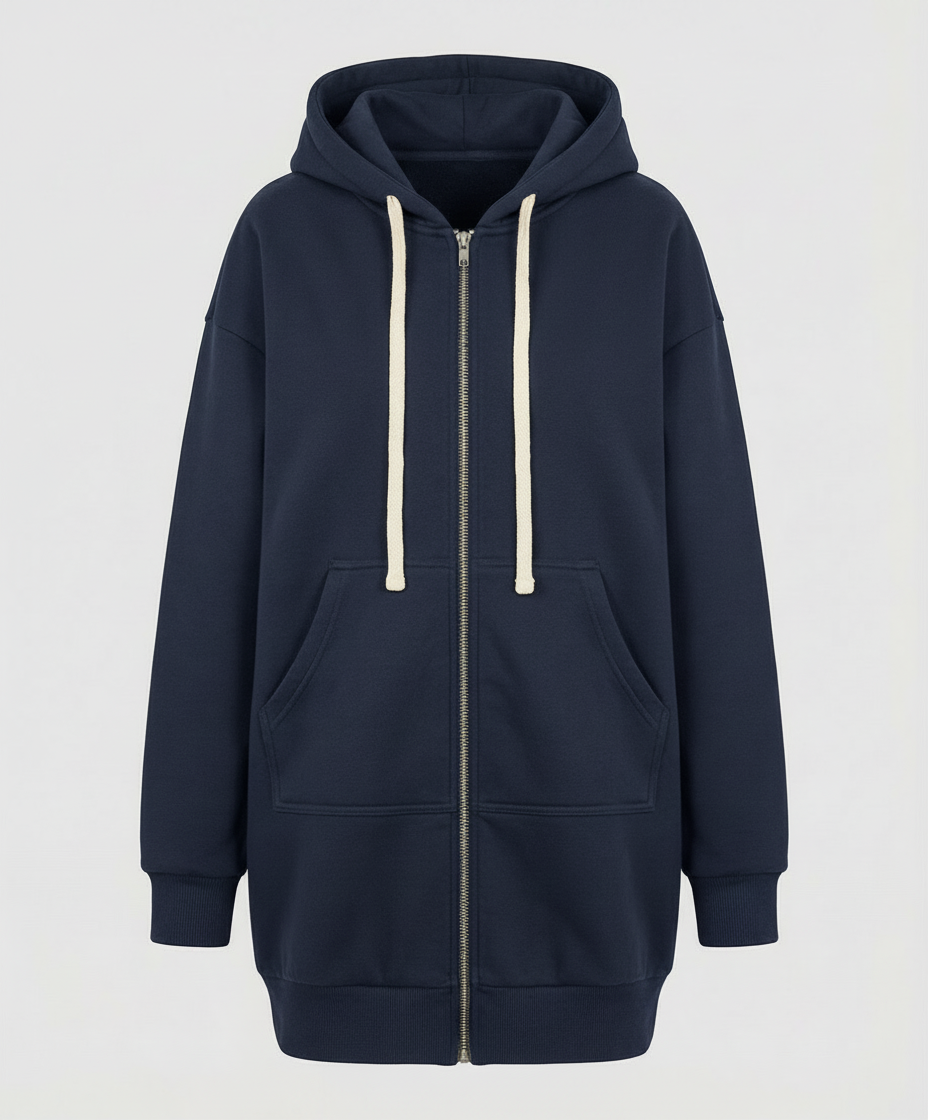 Knee-length Comfort Hoodie Women