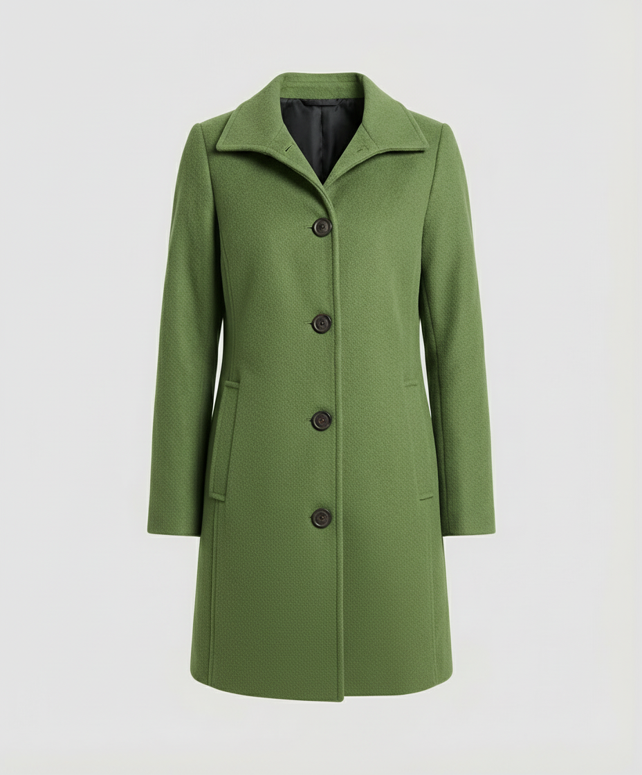Elegant single-breasted coat women