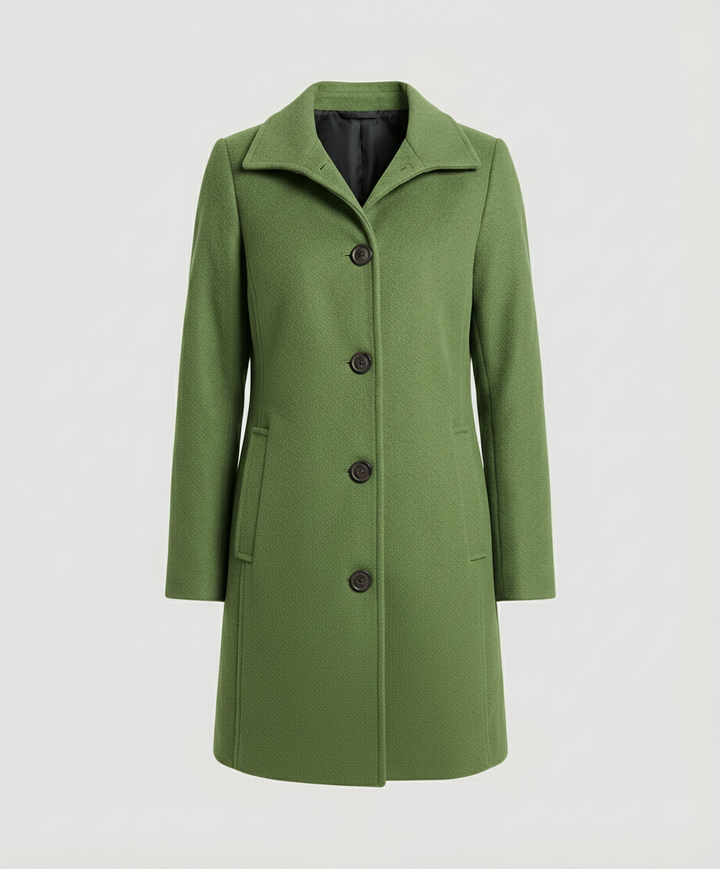 Elegant single-breasted coat women