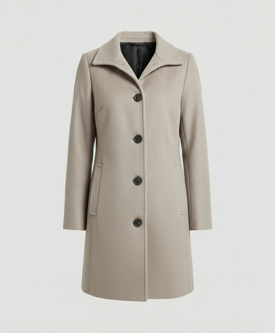 Elegant single-breasted coat women