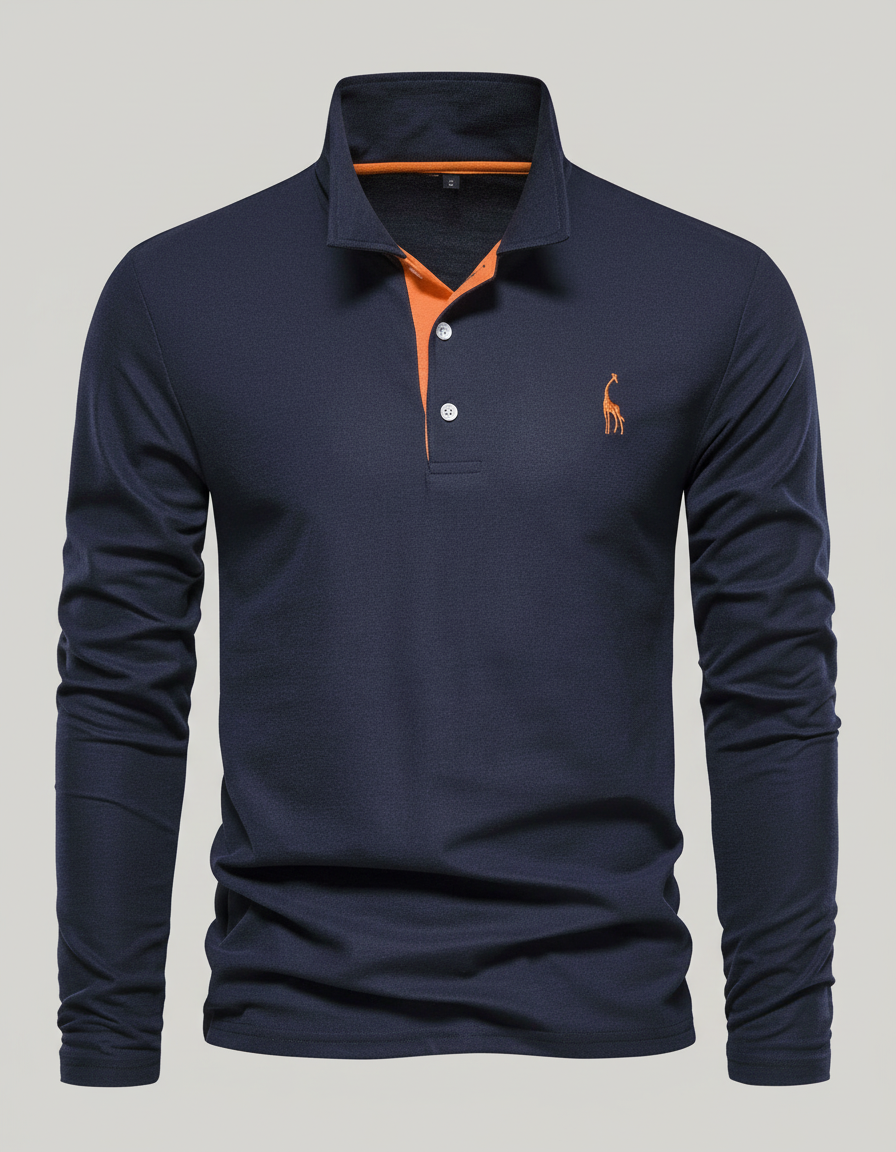 Breathable Cotton Polo Shirt Men