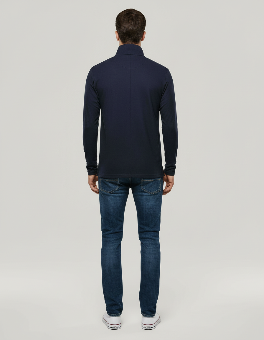 Breathable Cotton Polo Shirt Men