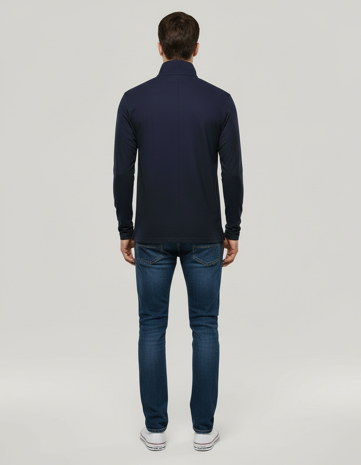 Breathable Cotton Polo Shirt Men