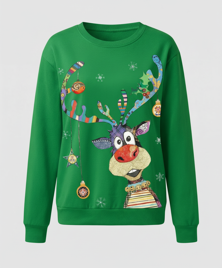 Cozy festive sweater women winter