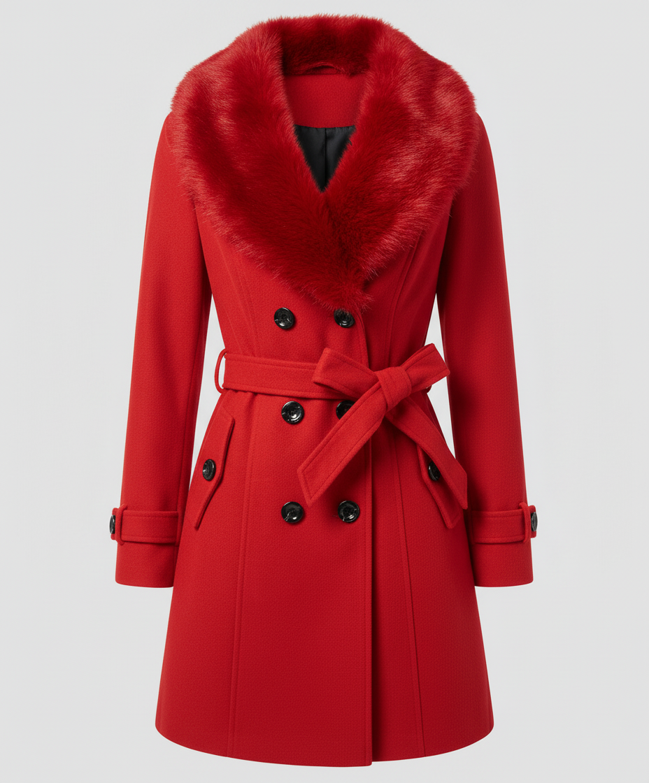 Luxurious Elegant Fur Coat Women