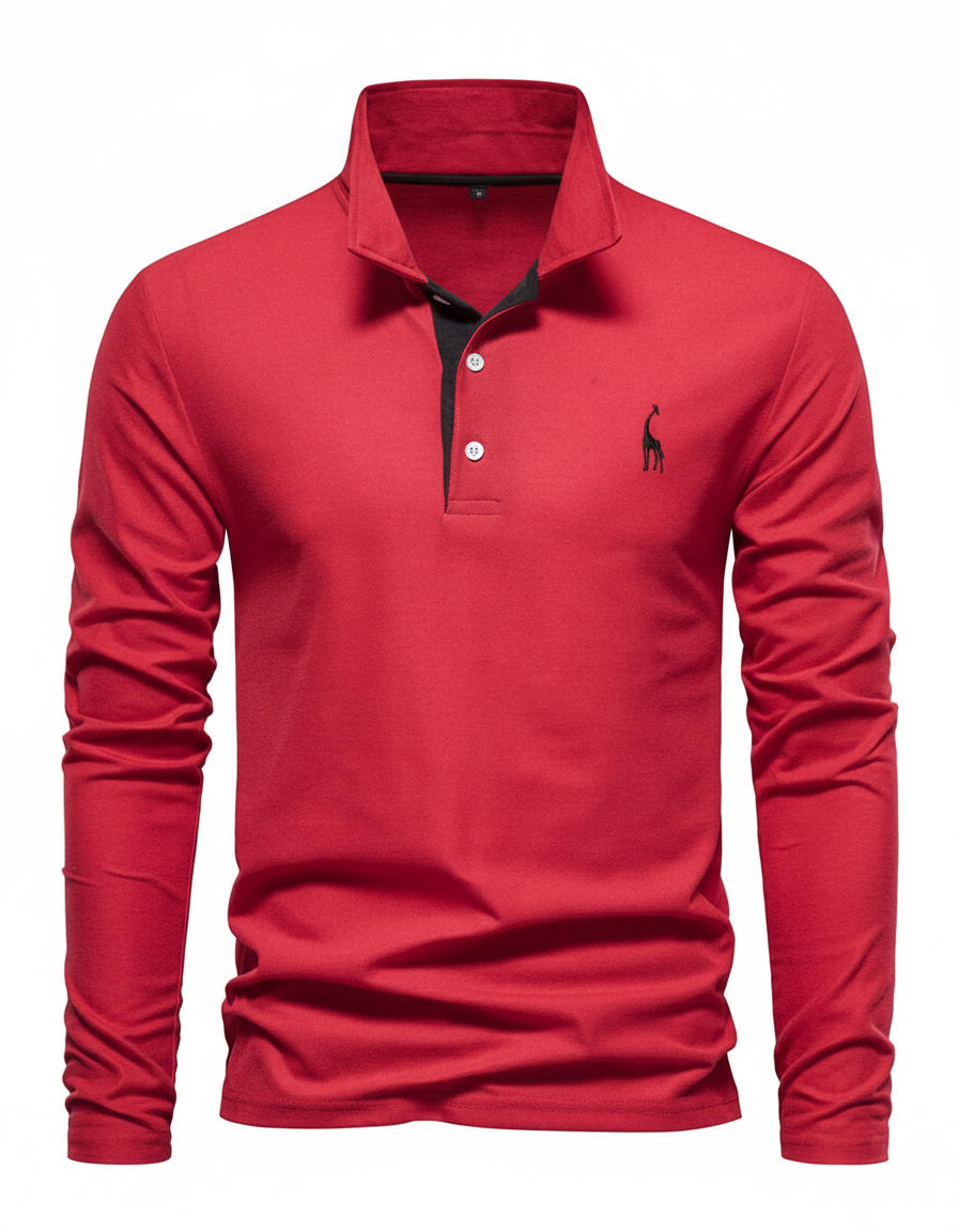 Breathable Cotton Polo Shirt Men