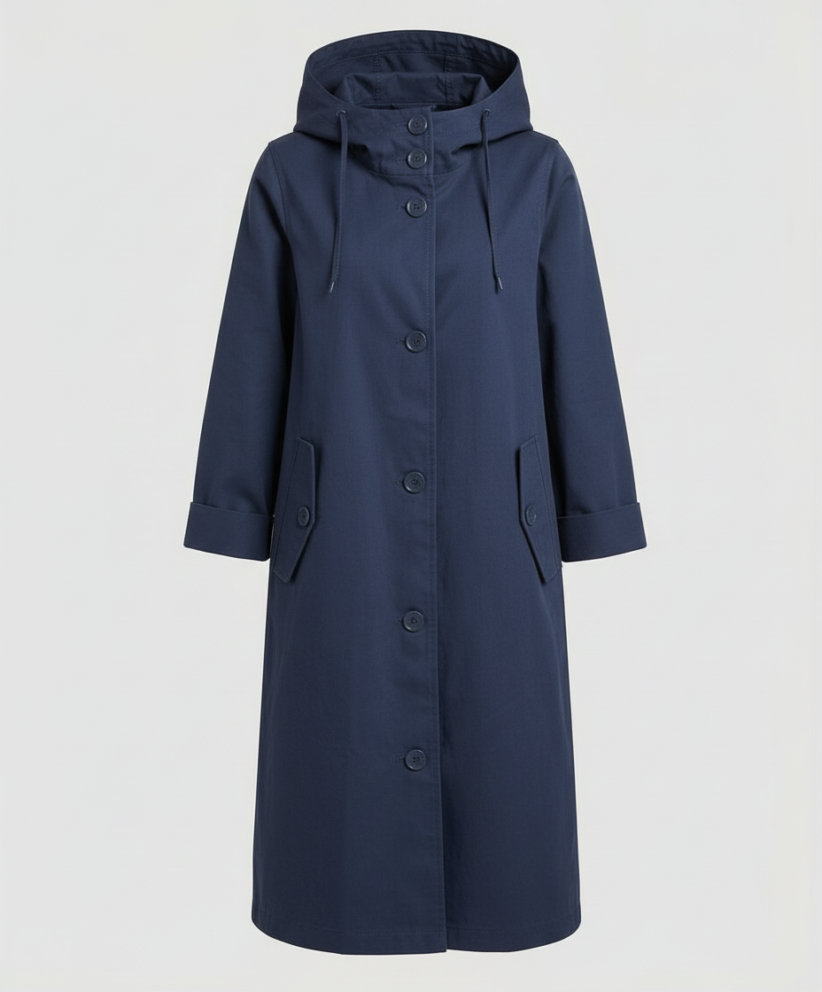 Comfortable Rain Trench Coat Women Hood | Heidi Fashion