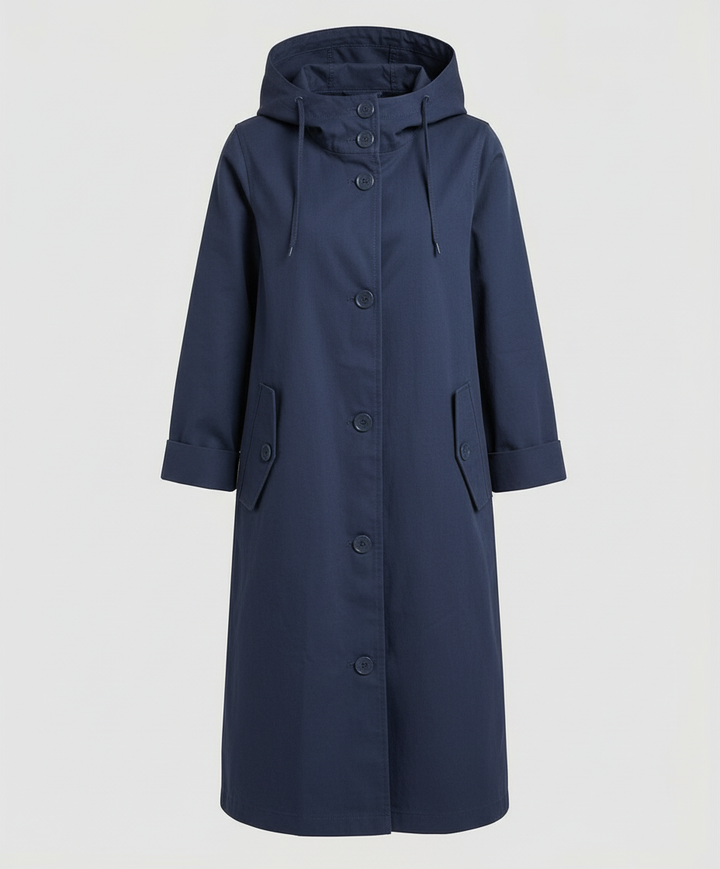 Comfortable Rain Trench Coat Women Hood | Heidi Fashion